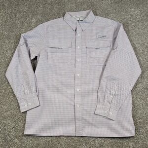 Habit Men's Long Sleeve Casual Button-Down Shirt - Light Plaid